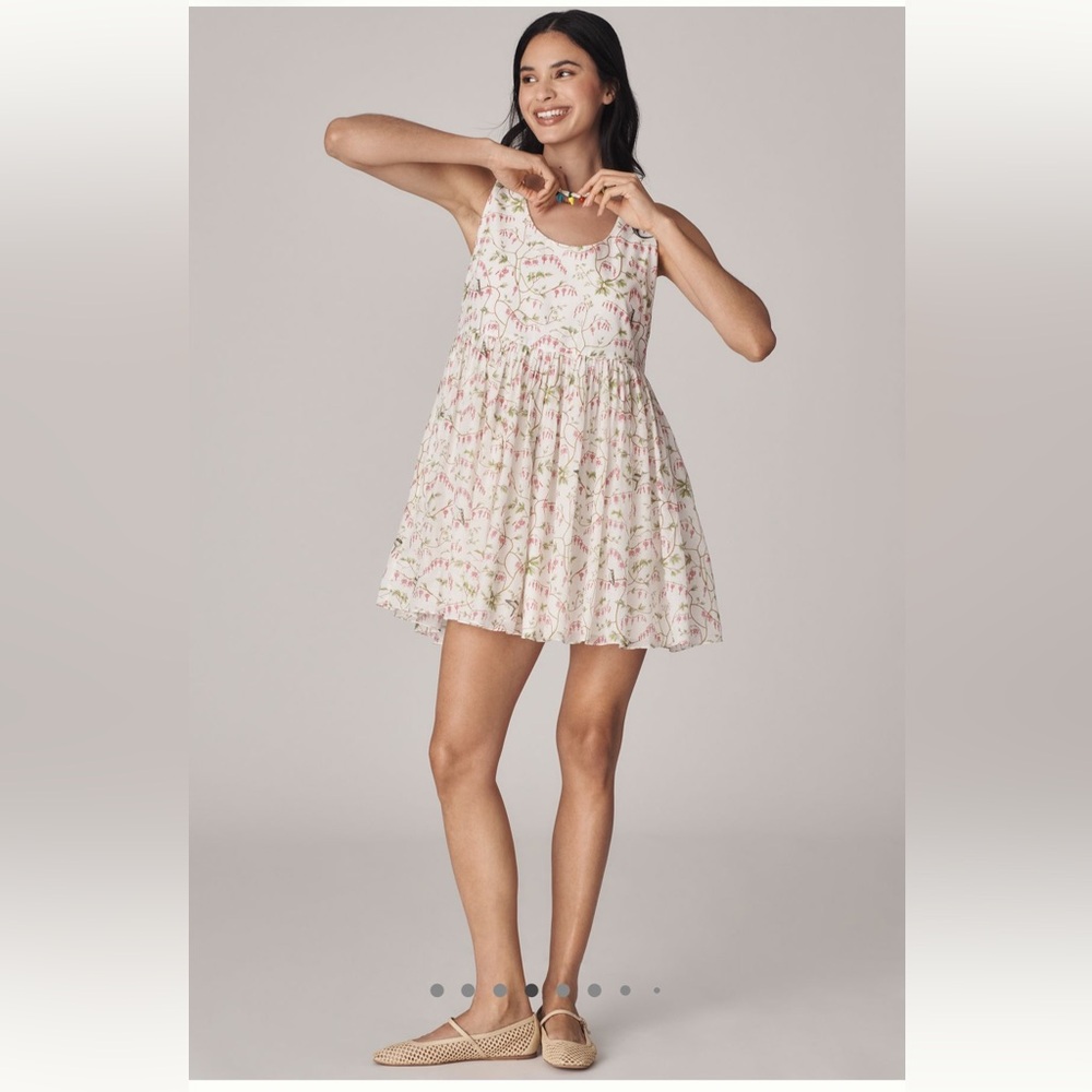 NWT Anthropologie Rachel Antonoff Eliana Sleeveless Babydoll Mini Dress